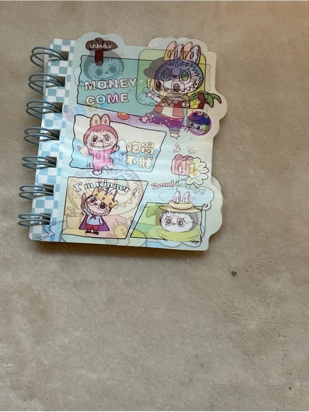 Pastel Character Spiral Notebook for Kids – Multicolor